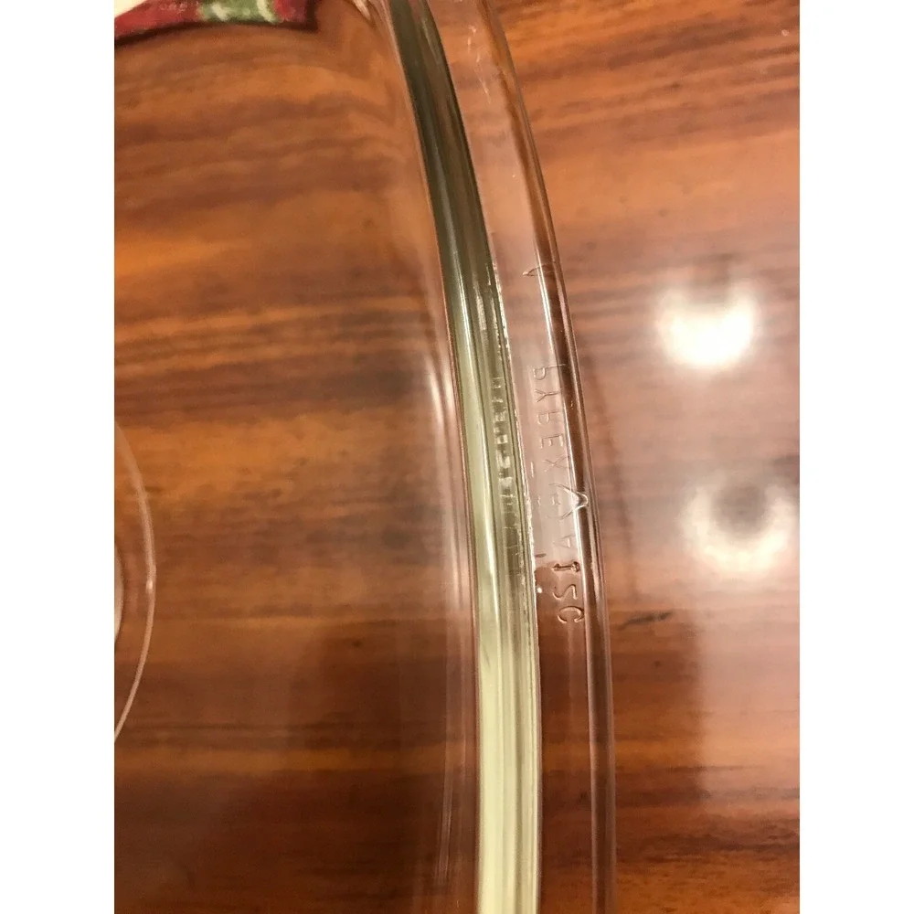 pyrex vintage clear‎ replacement lid with handle casserole